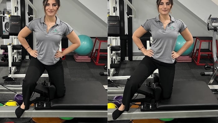 Adduction in side kneeling on the reformer