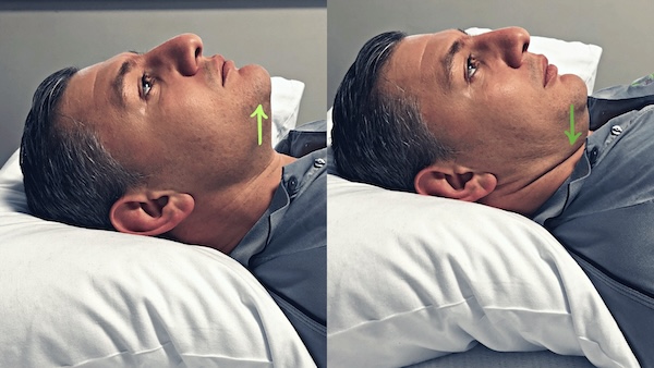 Deep neck flexor training