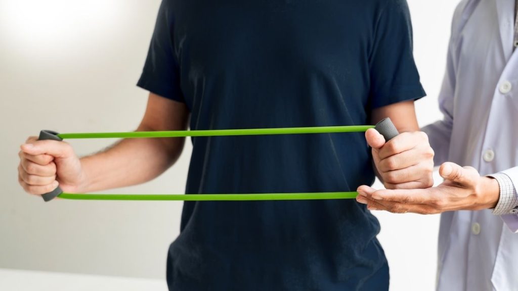 Theraband exercise